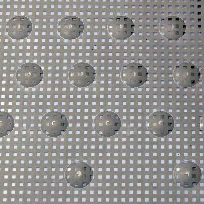 SHIELDED, DOME EMBOSSED TACTILE MEMBRANE KEYPAD CIRCUIT