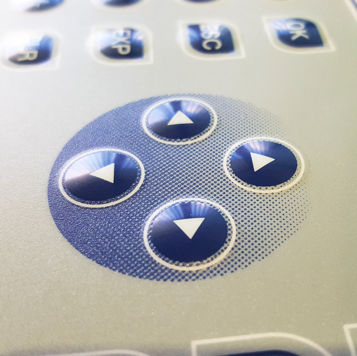SCREEN PRINTED MEMBRANE KEYPAD WITH DOME EMBOSS
